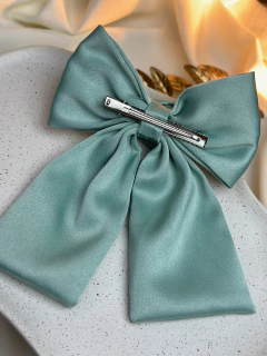 Laço roseta prada VERDE AGUA bico de pato LAOI03 na internet