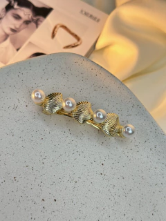 Presilha ferro conchas pérola PISN04 - loja online