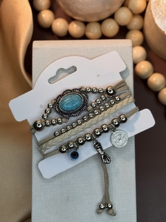 Kit pulseira BOHO j108 - Ruchelli Bijoux