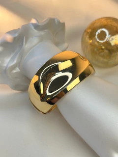 Bracelete ferro largo onda BRAPK14 - Ruchelli Bijoux