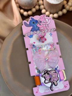 Kit relógio Stitch e Angel 3D II INFMS01 - loja online