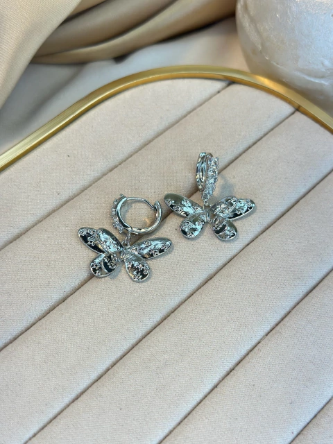 Brinco argola click borboleta BRIJU02 - comprar online