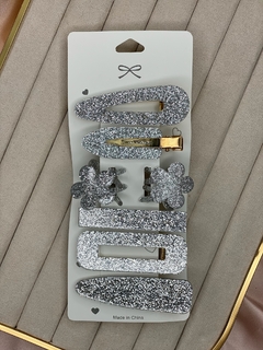 Kit 7 peças mil purpurinas marina/flor pk137 - comprar online