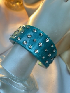 Bracelete de resina cravejado BRAMR01 - loja online