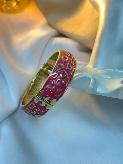 Bracelete resinado animal print BRAPK01 - loja online