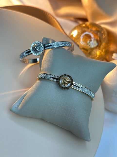 Bracelete aço inoxidável versace BRAVR01 - comprar online