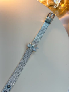 Pulseira aço inox com 1 pingente PUPR01