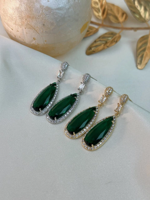 Brinco gota pedraria BRIJU10 - comprar online