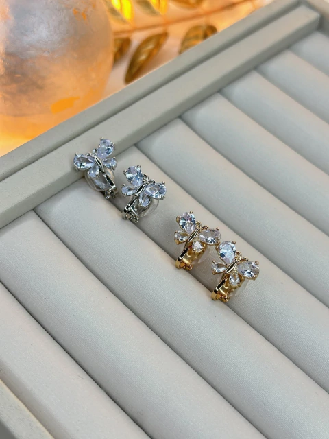 Brinco borboleta pressão BRIJU10 - comprar online