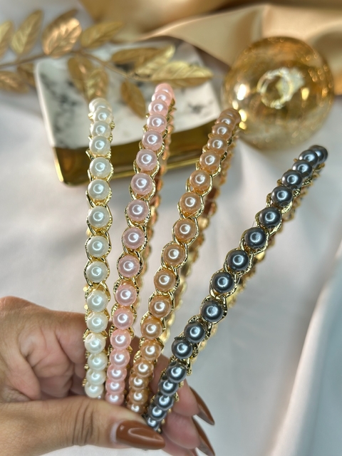 Tiara de corrente com pérola G TIAJC01 - comprar online