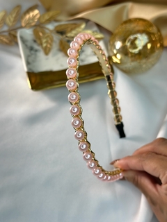 Tiara de corrente com pérola G TIAJC01 - loja online