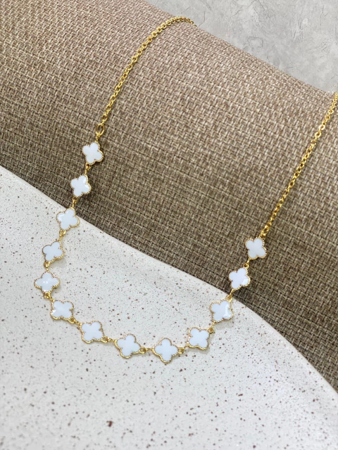 Colar vancleef resinado COMU01 FOLHEADO - comprar online