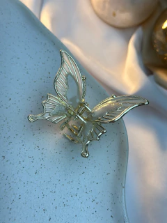 Piranha ferro M borboleta resinada ponta PILR01 - Ruchelli Bijoux