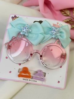 Kit infantil óculos/laços estrela INFMU15 na internet