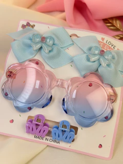 Kit infantil óculos/laços INFMU15 - Ruchelli Bijoux