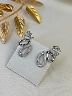 Brinco Ear cuff oval vazado BRISN07 - Ruchelli Bijoux