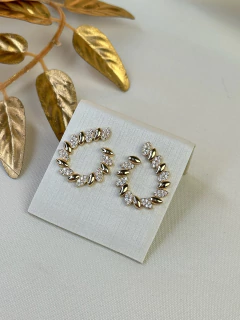 Brinco folhas pp BRIMU15 - Ruchelli Bijoux