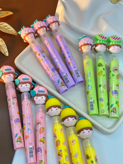 Kit com 12 unidades MARCA TEXTO frutas DIVDN07 - comprar online