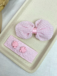 Kit 2 peças rosa duplo cogumelo jc80 - comprar online