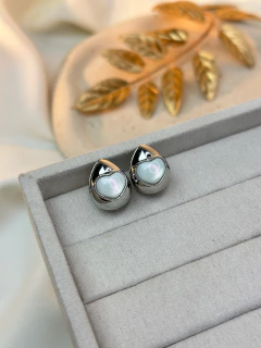 Brinco CLICK botão/coração BRIPD07 - Ruchelli Bijoux