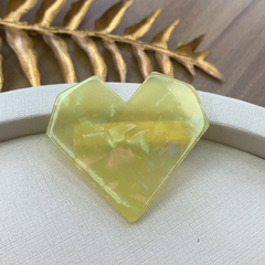 Presilha pd24 coração cintilante amarelo