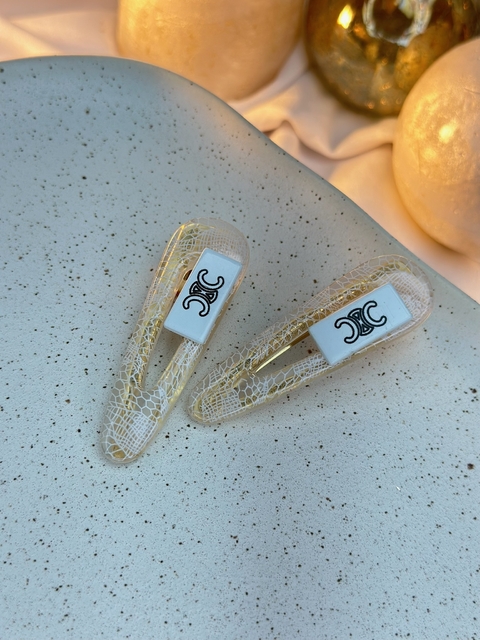 Dupla de bico de pato insp Chanel branco BICDN02 - comprar online