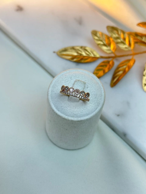 Anel esferas cristal/cravejado ANLS05 - comprar online