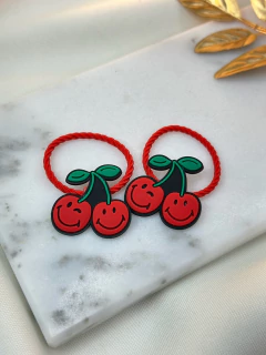 Kit 2 xuxinhas infantil cereja INFAB05 - Ruchelli Bijoux