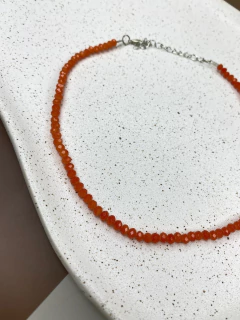 Colar cristal P laranja fosco am12 - comprar online