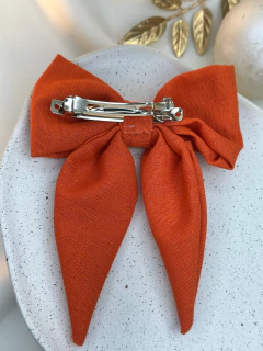 Laço LINHO tradicional laranja presilha LARS03 na internet