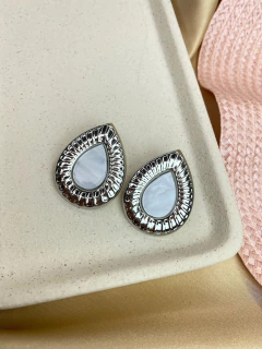 Brinco gota detalhado jt06 - Ruchelli Bijoux