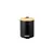 Lixeira Com Pedal e Tampa de Bambu Soft 5 Lts - Preto