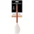 Espátula de Silicone Com Cabo de Madeira - Creme