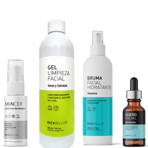 Rutina Hialuronico (skincer-gel avena-suero nano-bruma hid)