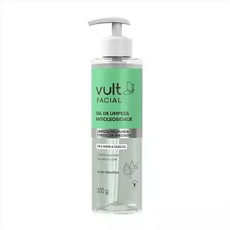 Gel De Limpeza Antioleosidade 300g Pele Mista a Oleosa - Vult