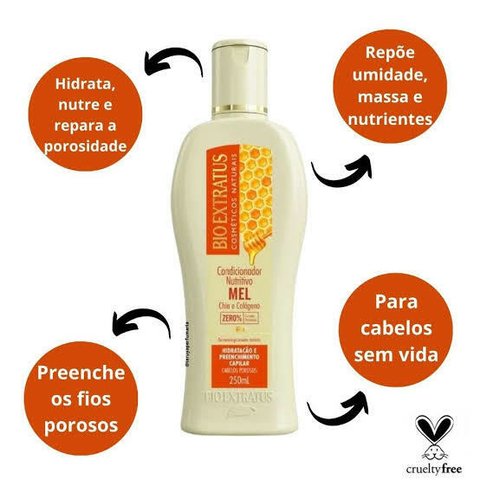 Condicionador Iluminador Camomila Nutritivo Mel 250ml - Bio Extratus