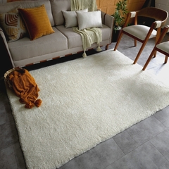 Tapete Shaggy Microfibra Creme