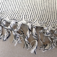 Manta Veneza para Sofá 140x230 Preto e Branco na internet