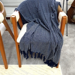 Manta Ibiza para Sofá 150x210 Azul - comprar online