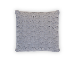 Capa Tricot para Almofada 45x45cm Cinza