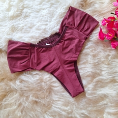 Calcinha de Microfibra com renda (Tamanho P) - Su Saly Lingerie