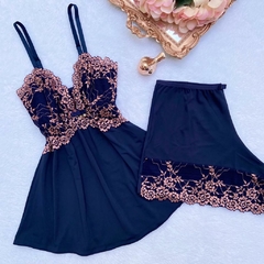 Baby doll com renda francesa