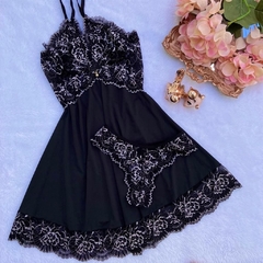 Camisola com renda Cílios