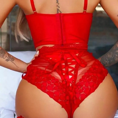 Mini Corselete L'Amour com Lacradora - Su Saly Lingerie