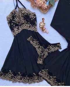 Camisola com renda Plus Size