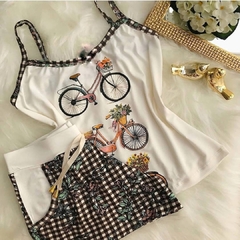 Pijama Bicicleta do Amor Plus Size