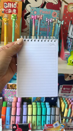 Block Anotador de Bolsillo A6 Hojas Rayadas -Alfa- - comprar online