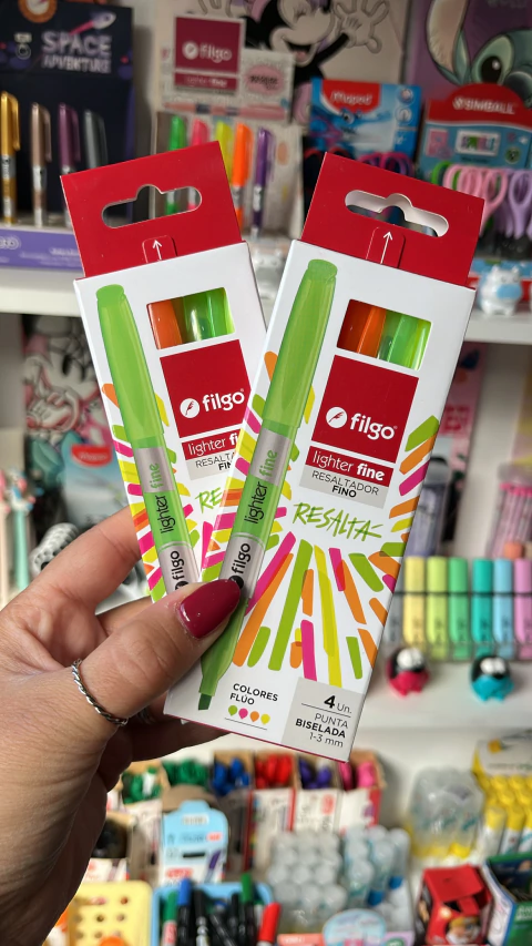 Resaltadores Fluo x 4 -Filgo-