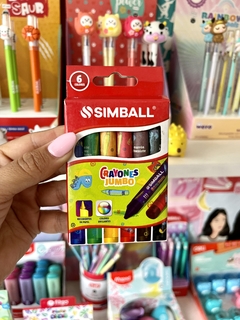 Crayones cortos Jumbo x6 Simball