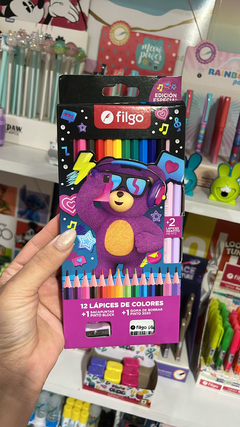Lápices de Colores x 12 Osito de Filgo - Ediciones Especial-